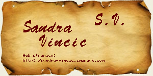 Sandra Vinčić vizit kartica